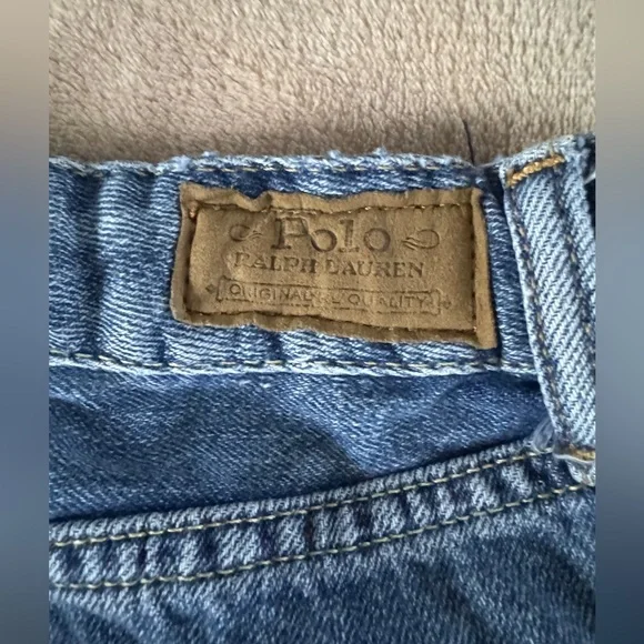 Polo Ralph Lauren Denim Mini Skirt Girls Size 7-8 Preppy Y2K - Picture 6 of 8